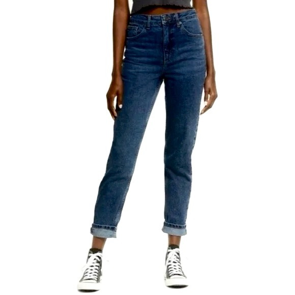 Urban Outfitters BDG Mom Jeans Dark Wash Size 26 - Picture 2 of 13